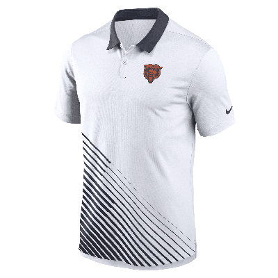 Nike Men's Dri-fit Yard Line (nfl Chicago Bears) Polo In White