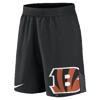 Nike Men's Dri-fit Stretch (nfl Cincinnati Bengals) Shorts In Black