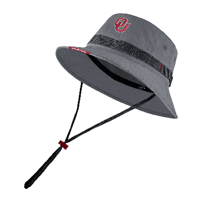 Nike Oklahoma  Men's College Boonie Bucket Hat In Grey