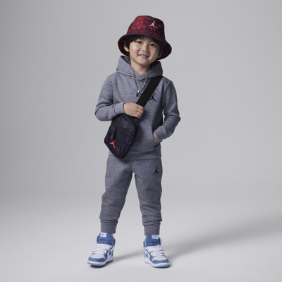 Jordan Babies' Mj Essentials Fleece Pullover Set Toddler 2-piece Hoodie Set In Grey