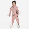 Nike Kids' Sportswear Tech Fleece Full-zip Set Toddler 2-piece Hoodie Set In Pink