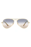 Ray Ban Rb3689 Bi-gradient Sunglasses Arista Frame Blue Lenses 55-14 In Arista/ Clear Blue