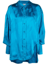Attico Shirt With Relaxed Fit In Blue