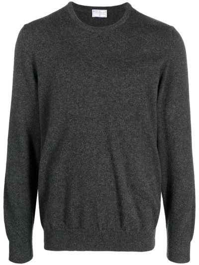 Fedeli Crew-neck Cashmere Jumper In Grey