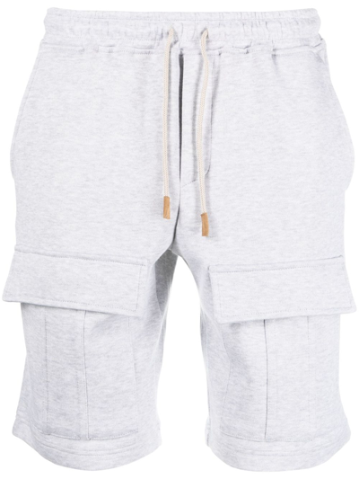 Eleventy Drawstring Track Shorts In Grey