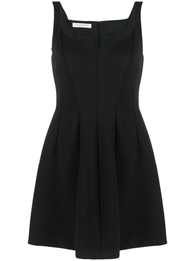 Philosophy Di Lorenzo Serafini Pleat-detailing Sleeveless Dress In Black