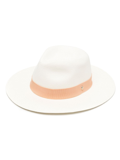 Helen Kaminski Vitoria Straw Fedora Hat In Neutrals