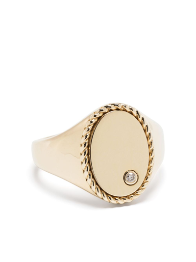 Yvonne Léon 9kt Yellow Gold Chevalier Oval Signet Ring