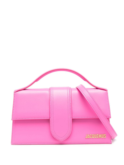Jacquemus Le Grand Bambino Leather Crossbody Bag In Pink