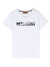 Missoni Logo-print Cotton T-shirt In White