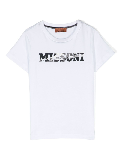 Missoni Kids' Logo-print Cotton T-shirt