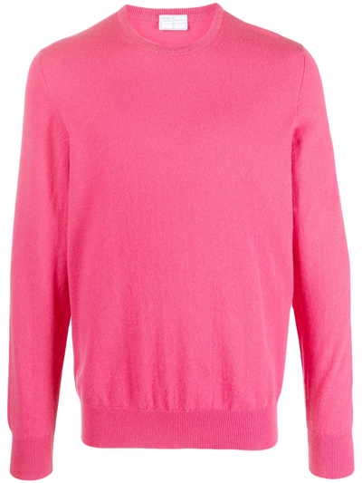 Fedeli Crew-neck Cashmere Jumper In Pink