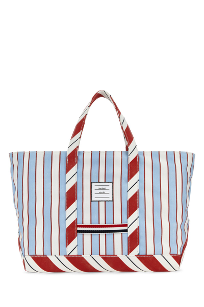 Thom Browne Man Multicolor Tote Bags In Multicoloured