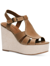 LUCKY BRAND RESSICA WOMENS LEATHER OPEN TOE WEDGE SANDALS