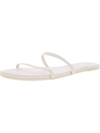 Tkees Gemma Leather Flat Sandals In White