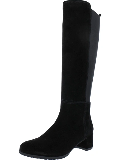 Naturalizer Brent Womens Zipper Round Toe Knee-high Boots In Black