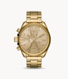 DIESEL MEN'S MS9 CHRONOGRAPH GOLD-TONE STAINLESS STEEL WATCH