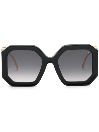 Philipp Plein Diva Oversize-frame Sunglasses In Black