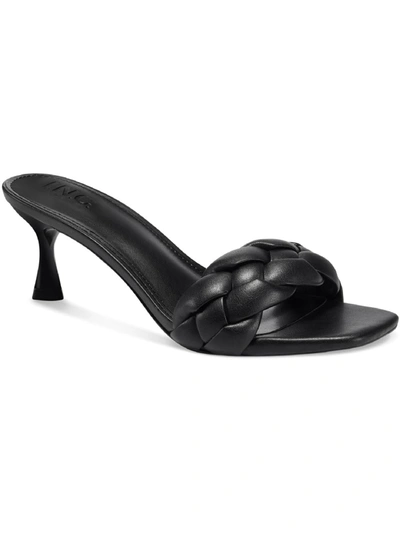 Inc Parker Womens Woven Open Toe Heels In Black
