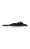 Valentino Archive Butterfly Leather Mules In Black