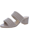Bella Vita Georgette Womens Leather Open Toe Heels In Grey