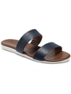 Aerosoles Clovis Womens Metallic Slip On Pool Slides In Blue