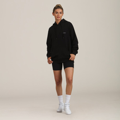 Members Only Women's Logan Oversized Hooded Sweatshirt In Black