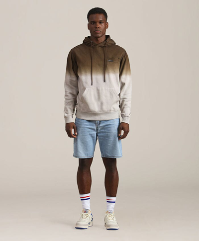Members Only Men's Emerson Ombre Hooded Sweatshirt In Sand