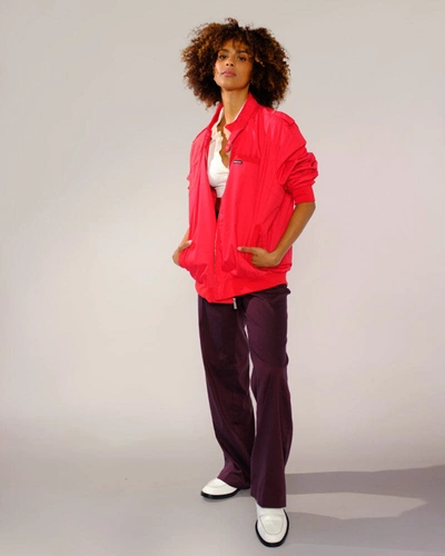 Members Only Women's Classic Iconic Racer Oversized Jacket In Red