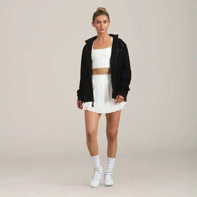 Members Only Women's Soft Suede Iconic Oversized Jacket In Black