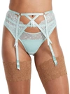 Dita Von Teese Madame X Garter Belt In Powder Blue