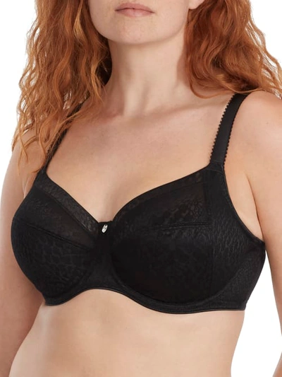 Fantasie Fusion Underwire Lace Side Support Bra In Black