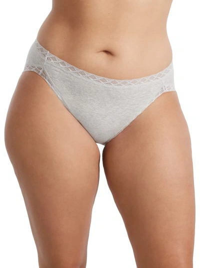 Natori Bliss Cotton French Cut In Light Grey Heather