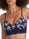 Natori Bliss Perfection Wire-free T-shirt Bra In Midnight Navy,poppy