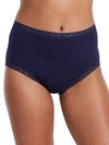 Natori Bliss Cotton Full Brief In Midnight Navy