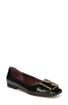 Franco Sarto Tahlia Buckle Square Toe Flat In Black