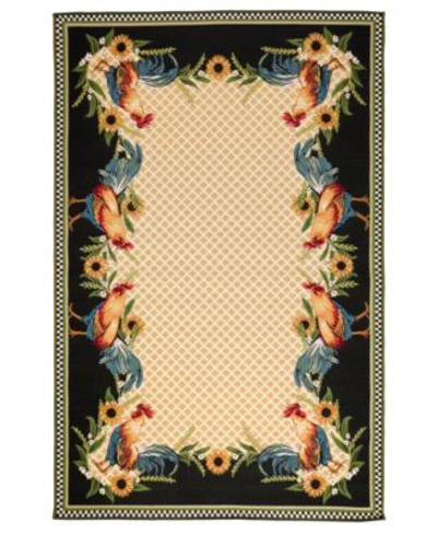 Liora Manne Marina Country Rooster Area Rug In Yellow