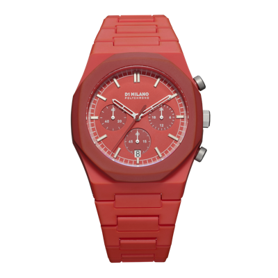 D1 Milano Watch Polychrono 40.5mm In Red