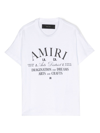 Amiri Logo Rubberised-print Cotton T-shirt 4-12 Years In Weiss