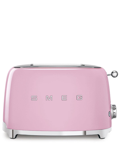 Smeg Toaster Mit Logo-schild In Pink