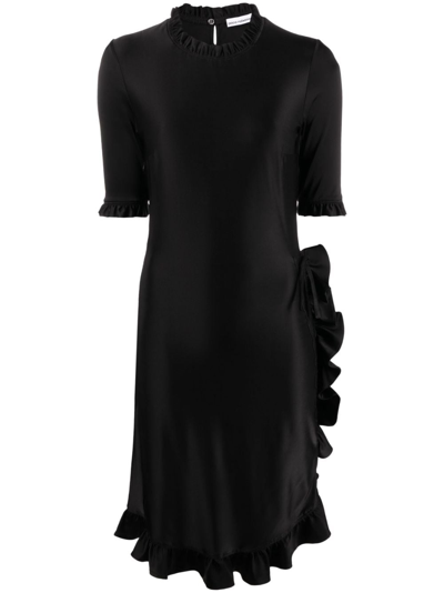 Rabanne Minikleid Im Flamenco-look In Black