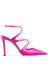 Jimmy Choo Azia 95mm Satin Pumps In Pink