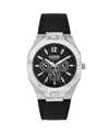 VERSUS MEN'S MULTIFUNCTION QUARTZ ECHO PARK BLACK LEATHER STRAP 42MM