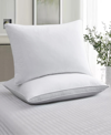 Unikome 100% Cotton Medium Soft Down And Feather Gusseted 2-pack Pillows, Standard In White
