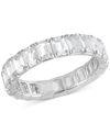 Badgley Mischka Certified Lab Grown Diamond Emerald-cut Eternity Band (4 Ct. T.w.) In 14k Gold In White Gold