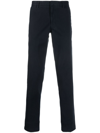 Hugo Boss Slim-fit Chinos In Stretch-cotton Gabardine In Dark Blue