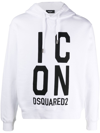 DSQUARED2 ICON 印花棉连帽衫