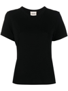 Khaite Emmylou Tee Shirt In Washed Black