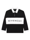 Givenchy Logo-print Cotton Polo Shirt In Black