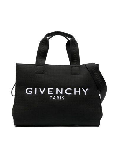Givenchy Logo-embroidered 4g-jacquard Changing Bag In Black